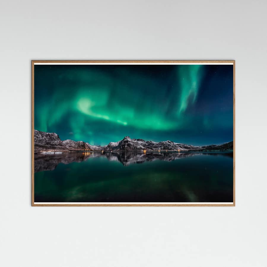 Poster Lofoten Aurora Reflection – poster e stampa artistica