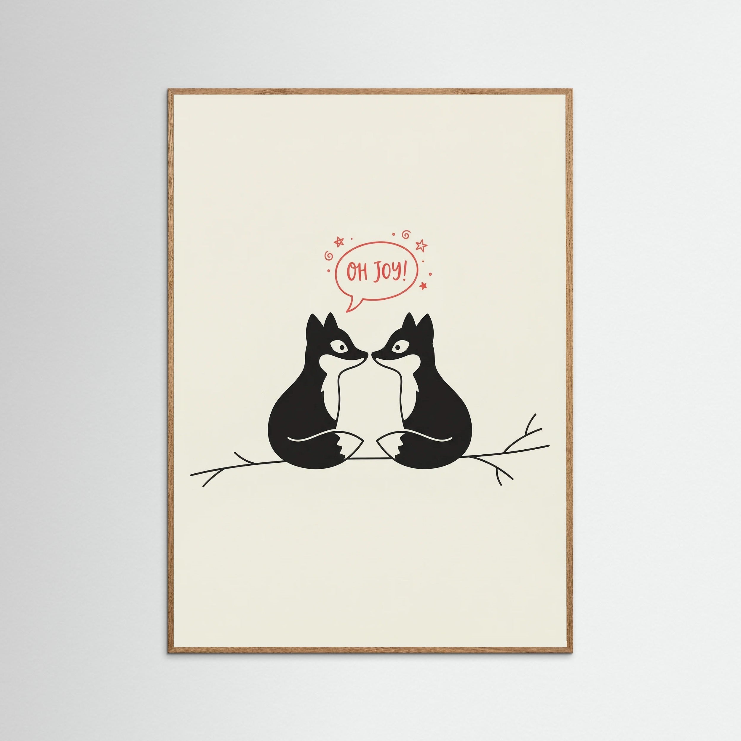 Oak Nature Lovebirds Whimsical