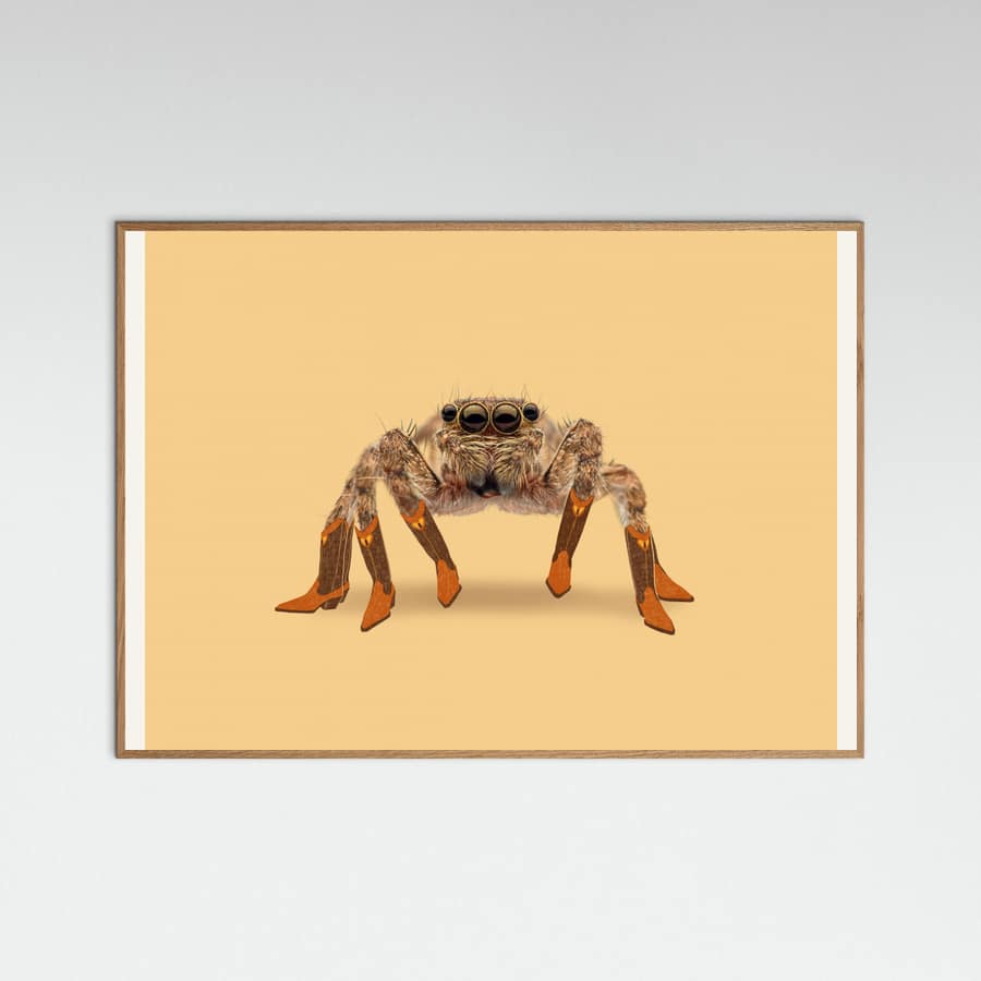 Lydia the Leggiest Cowgirl Spider Poster