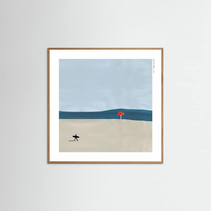 MINIMALIST SURFER Poster – poster and art print