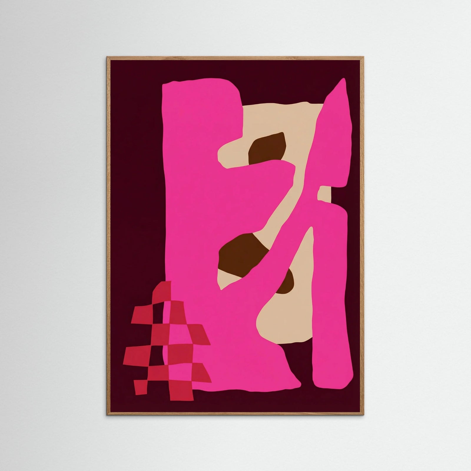 Oak Nature Magenta Flow