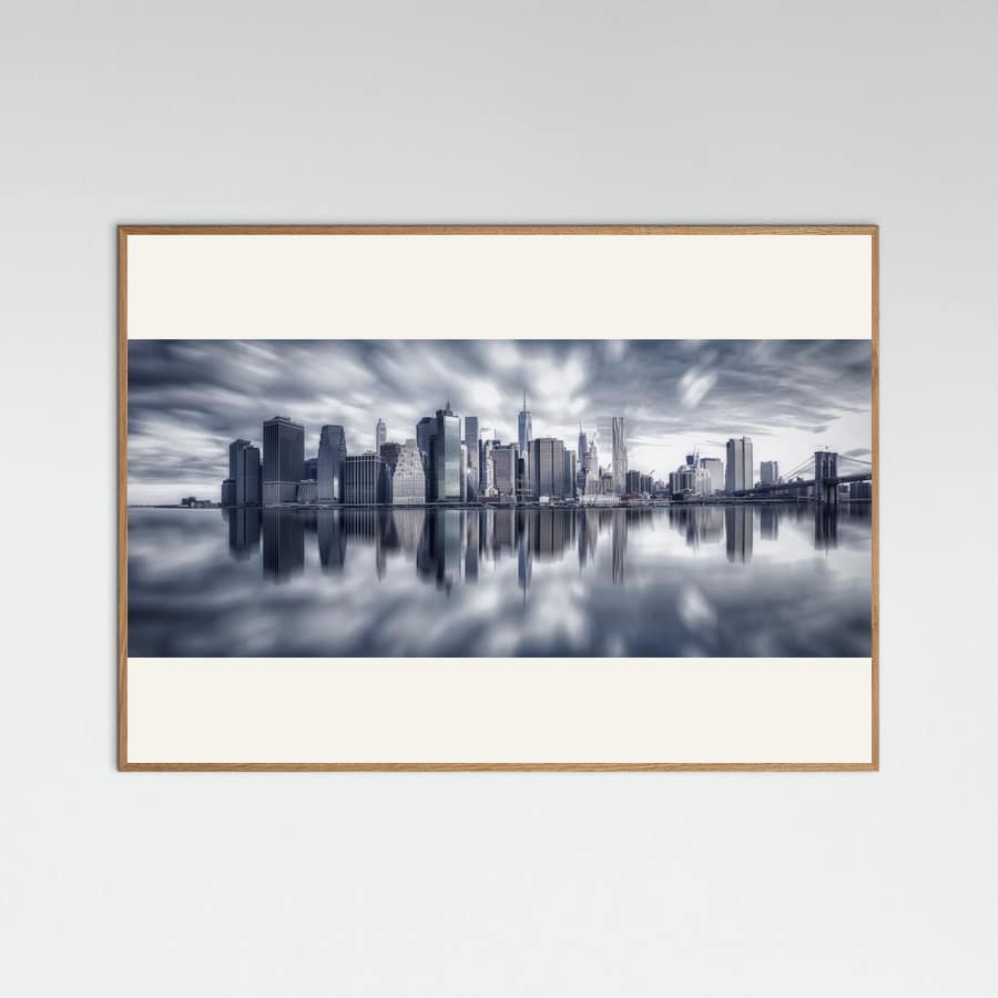 Manhattan Reflection Poster – Poster und Kunstdruck