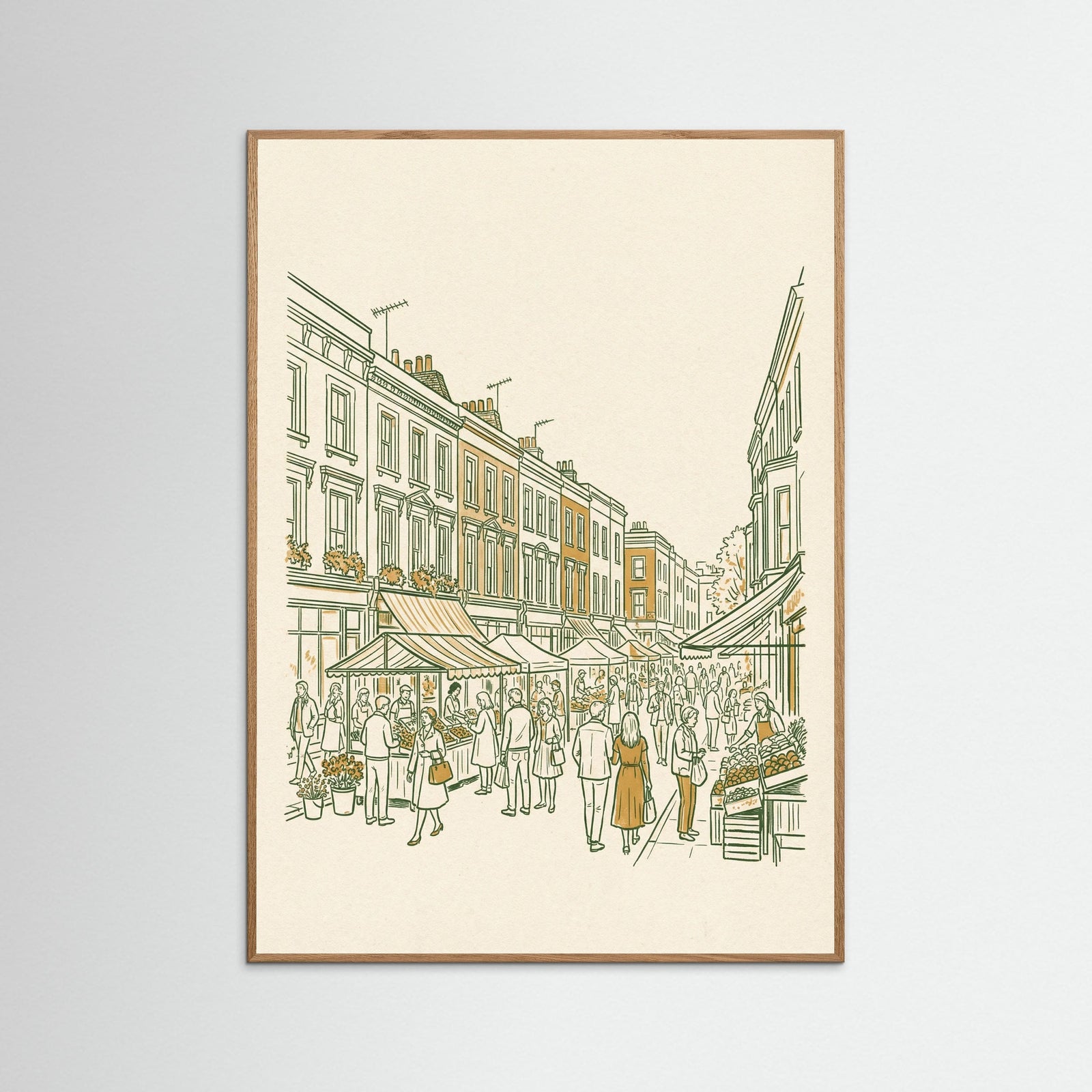 Oak Nature Matchstick Cityscape