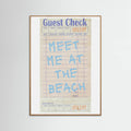 Plakat Meet Me At the Beach   Blue – plakat i druk artystyczny