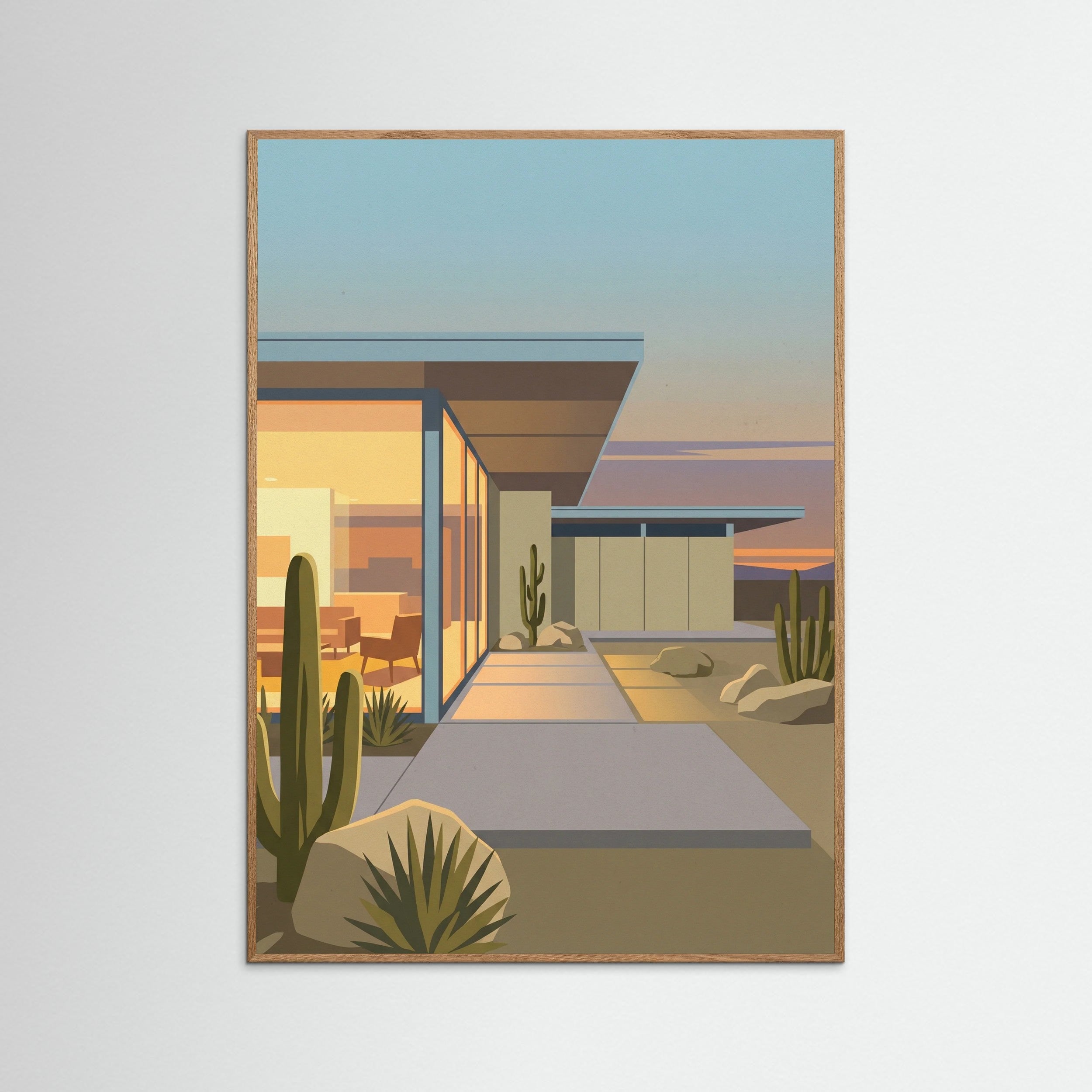 Oak Nature Mid Century Oasis