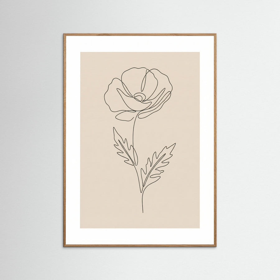 Minimal Rose Bloom