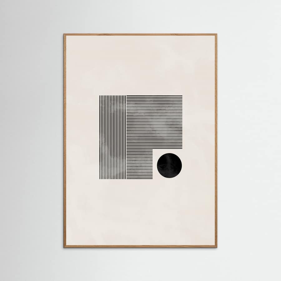 Minimalist square Poster – Poster und Kunstdruck