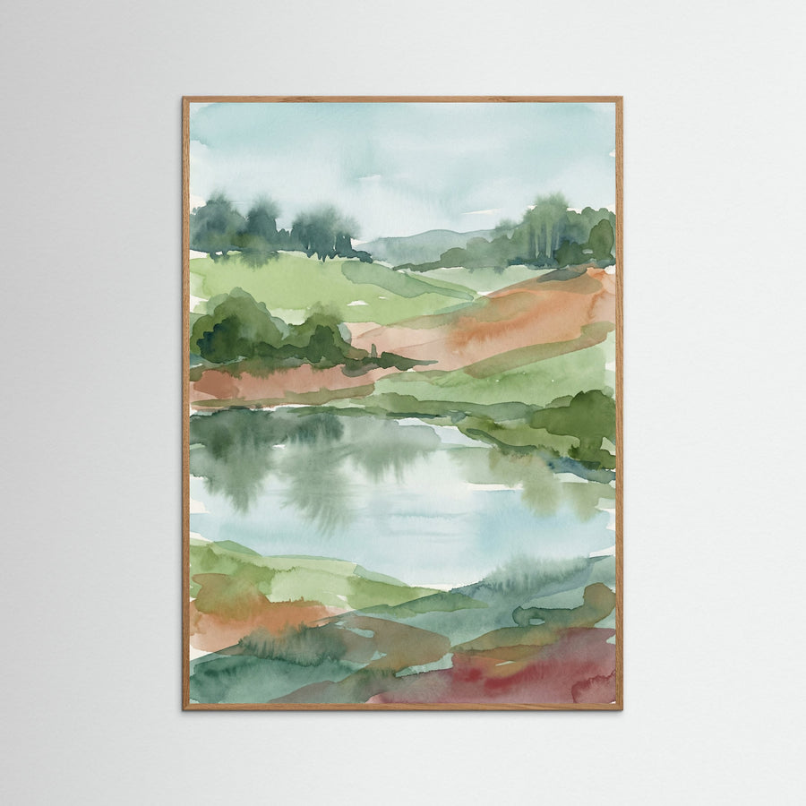 Misty Coastal Abstraction