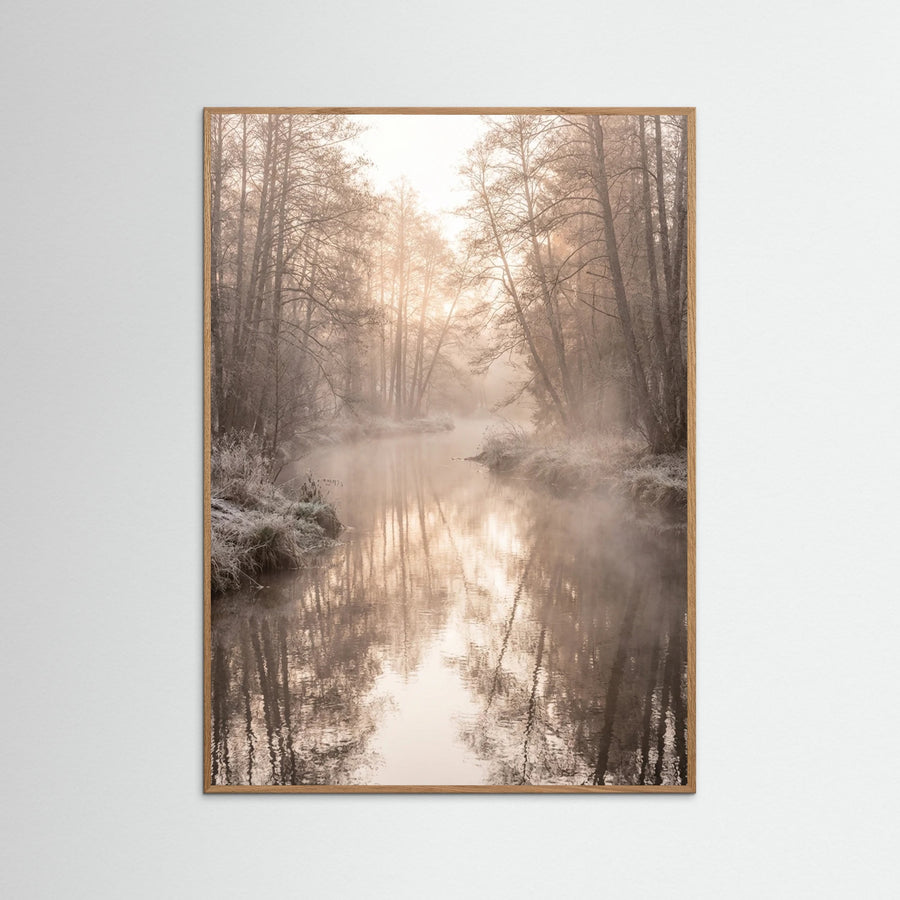 Misty Dawn Reflection