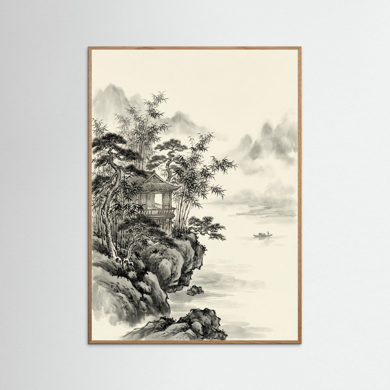 Oak Nature Misty Peaks Serenity