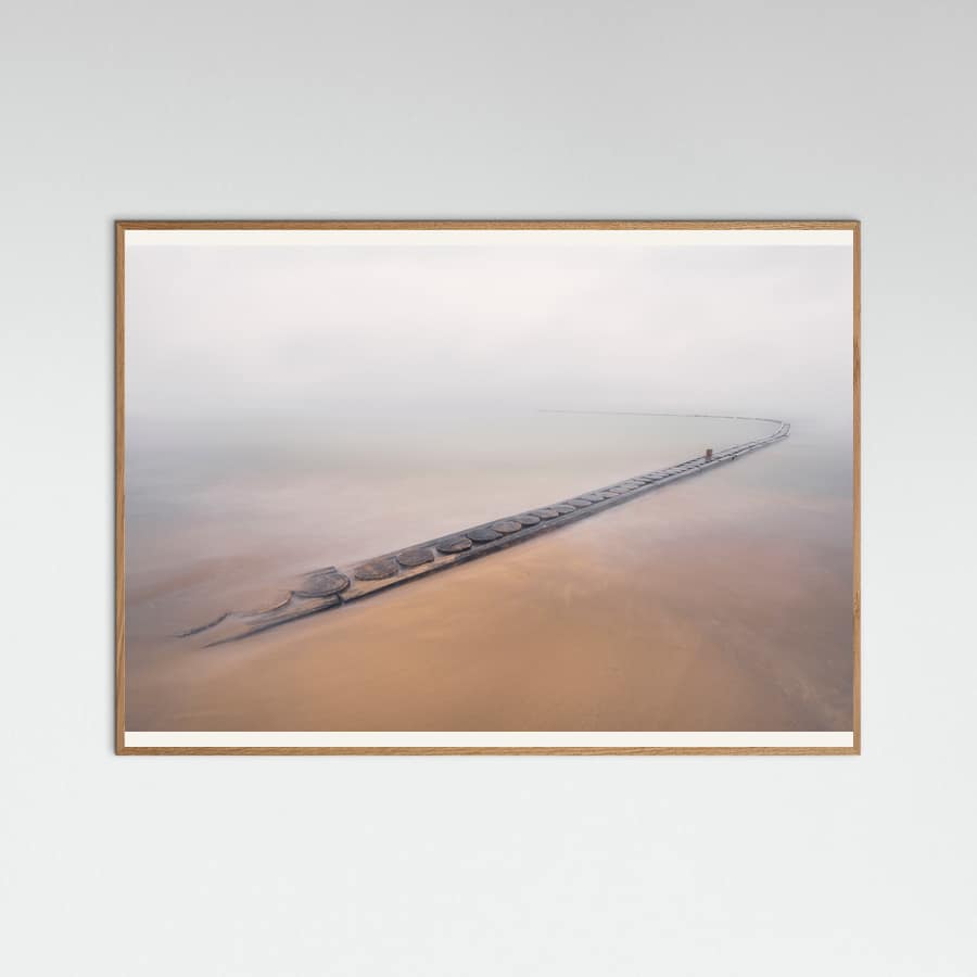 Misty Pier Horizon Poster – poster and art print