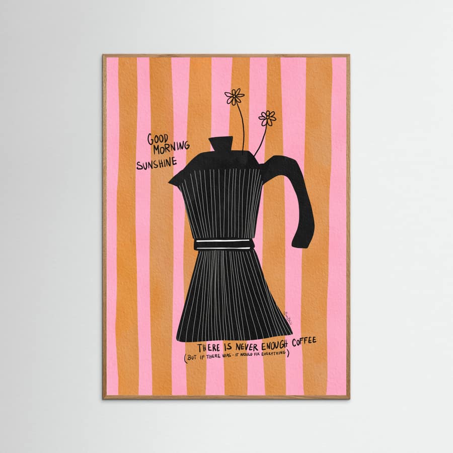 Mocca Coffee Sunshine Poster