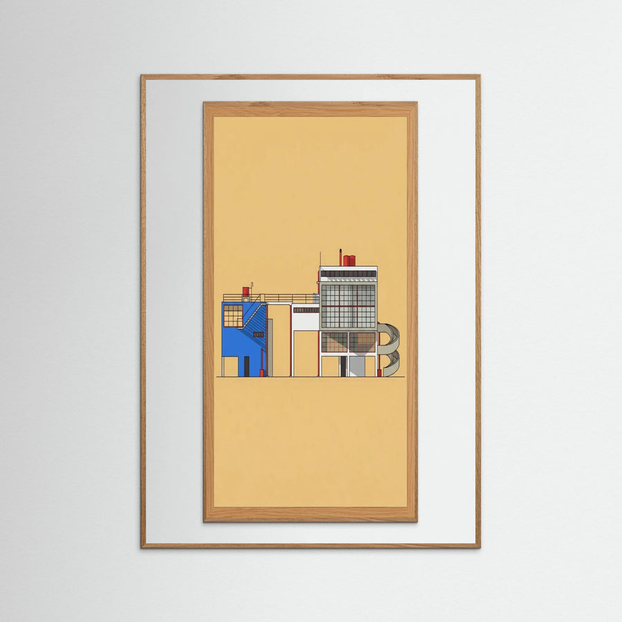 Modernist Blueprint Study