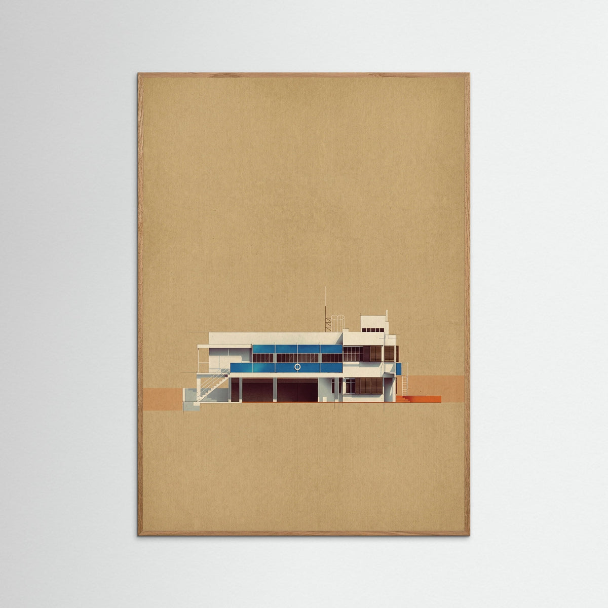 Oak Nature Modernist Section View