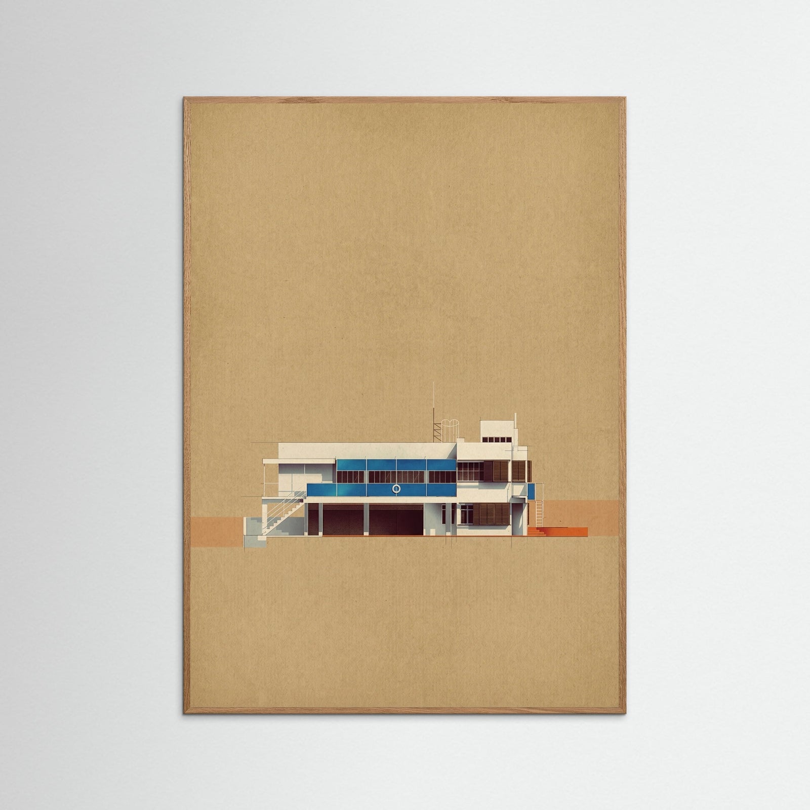 Oak Nature Modernist Section View