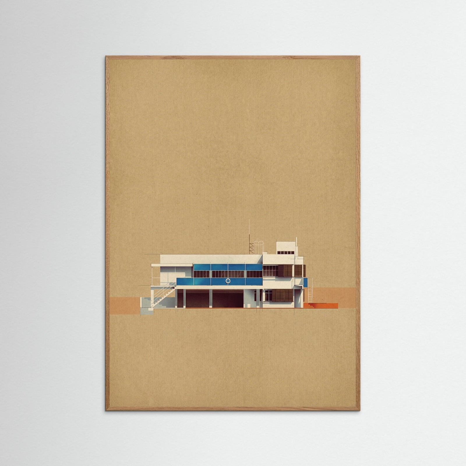 Oak Nature Modernist Section View