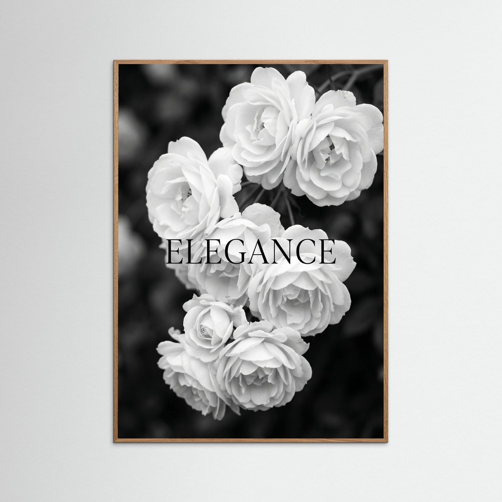 Oak Nature Monochrome Lilies