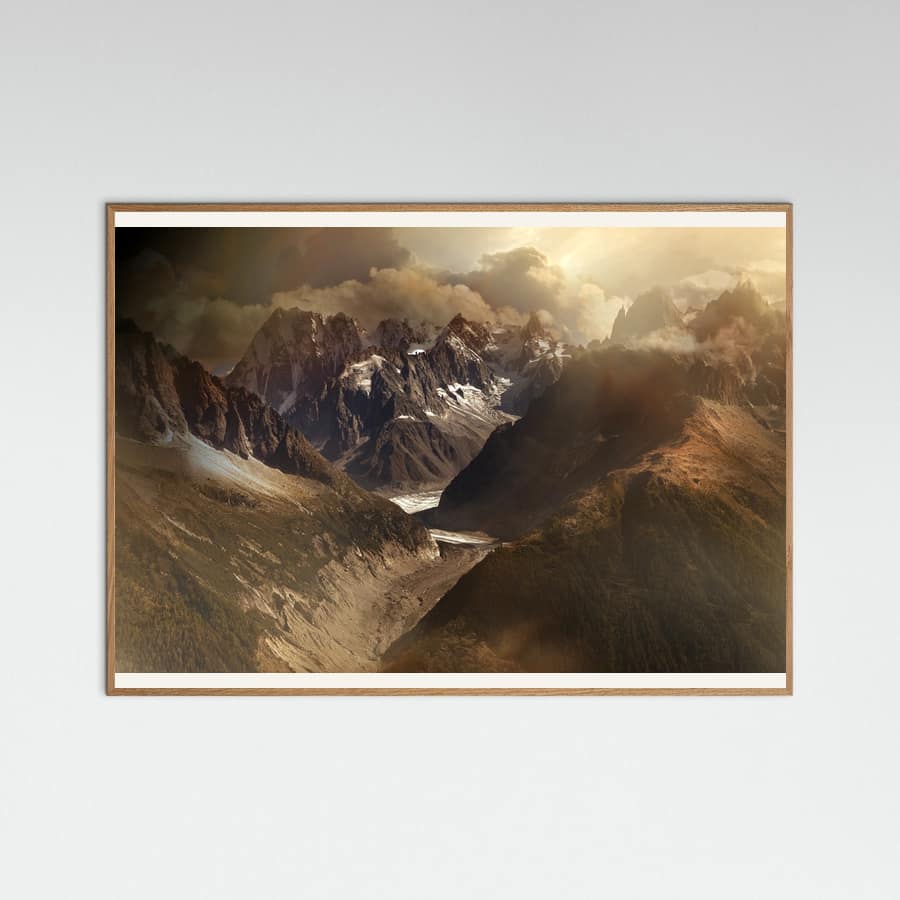 Mont Blanc Massiv Poster