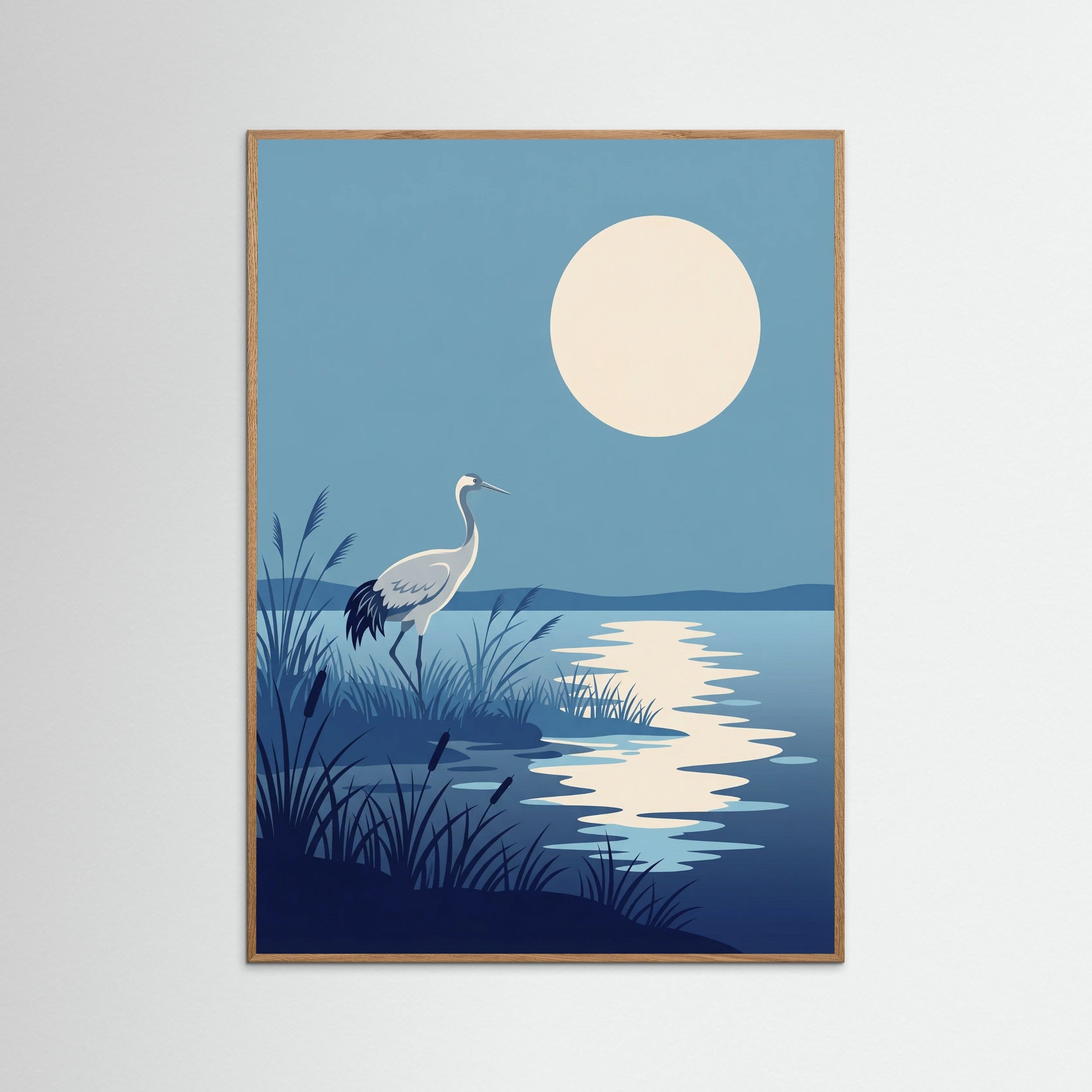 Oak Nature Moonlit Branch Serenity