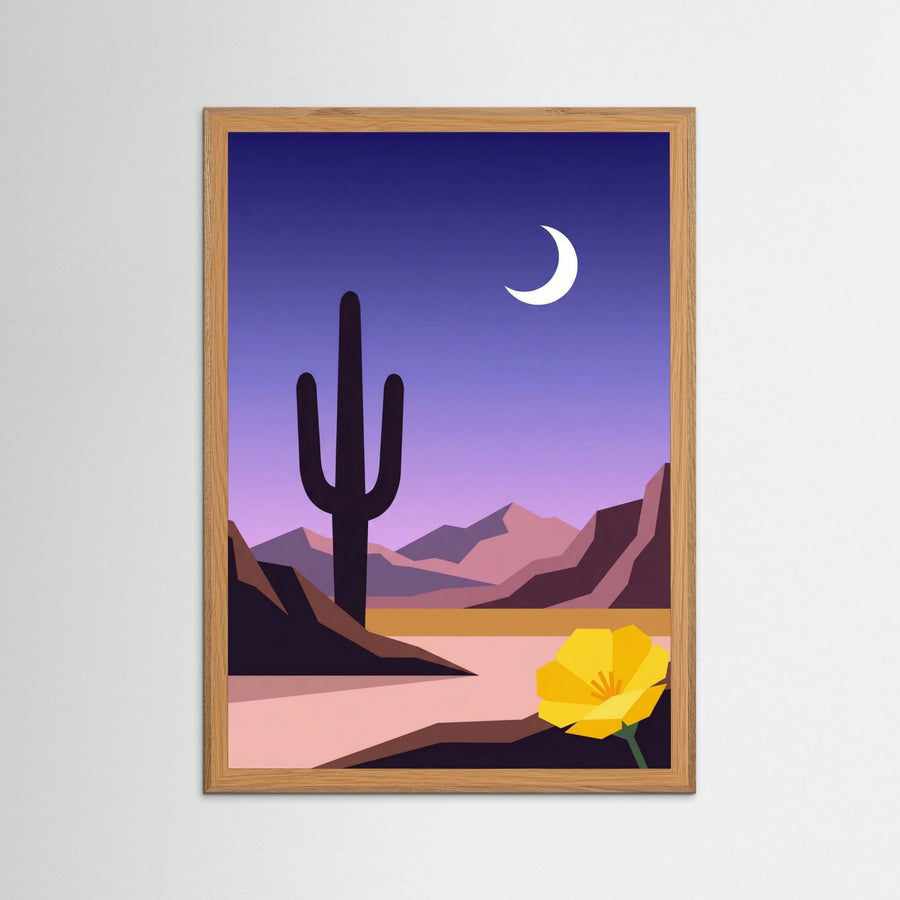 Moonlit Desert Pool
