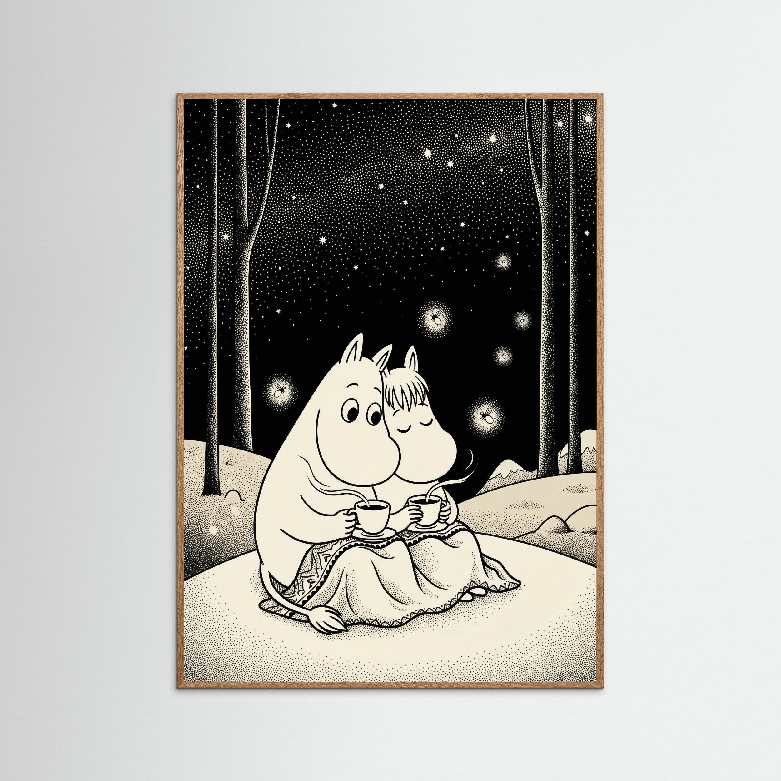 Oak Nature Moonlit Embrace