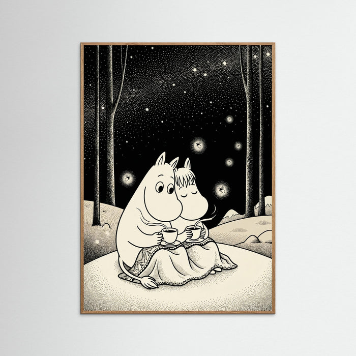 Oak Nature Moonlit Embrace