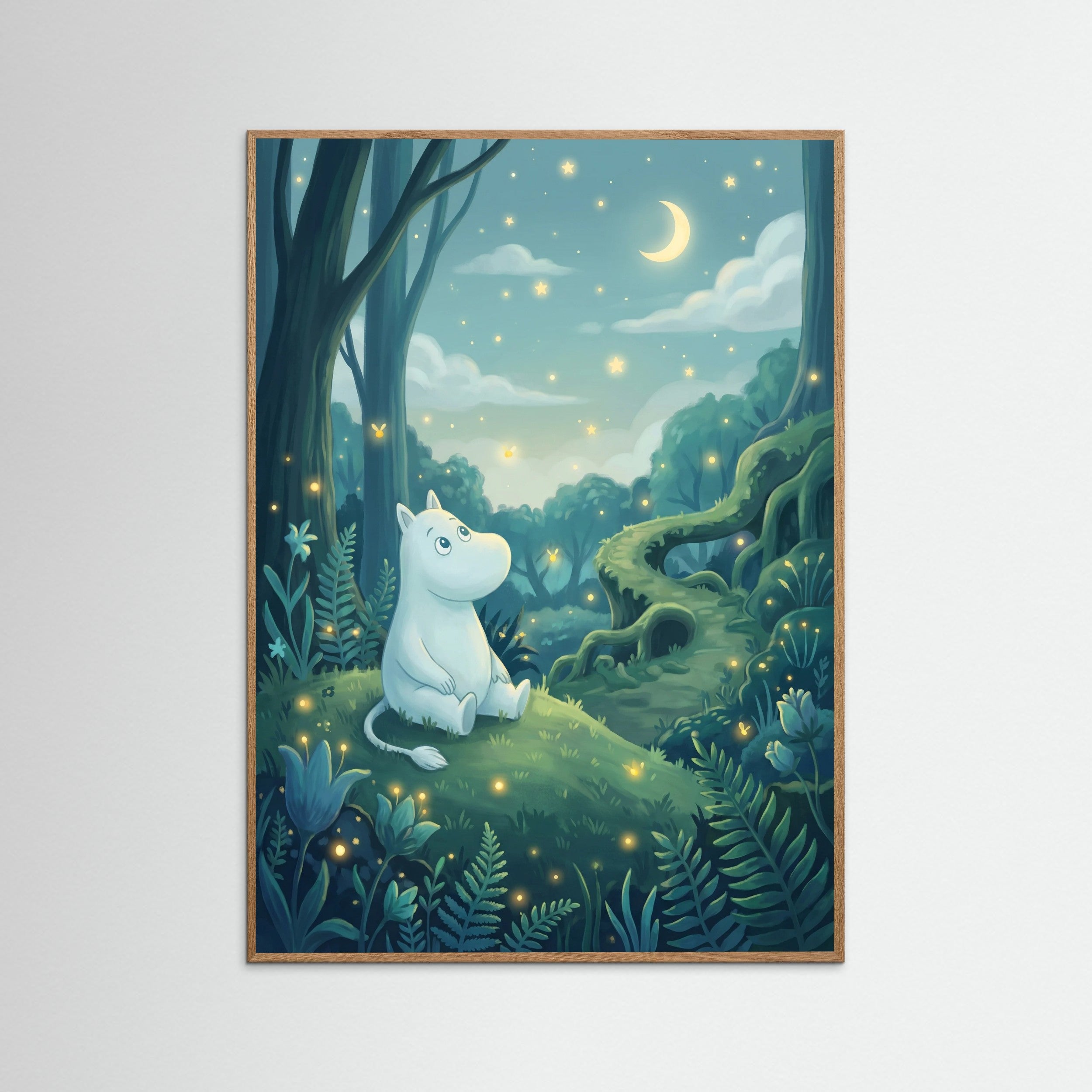 Oak Nature Moonlit Forest Camp