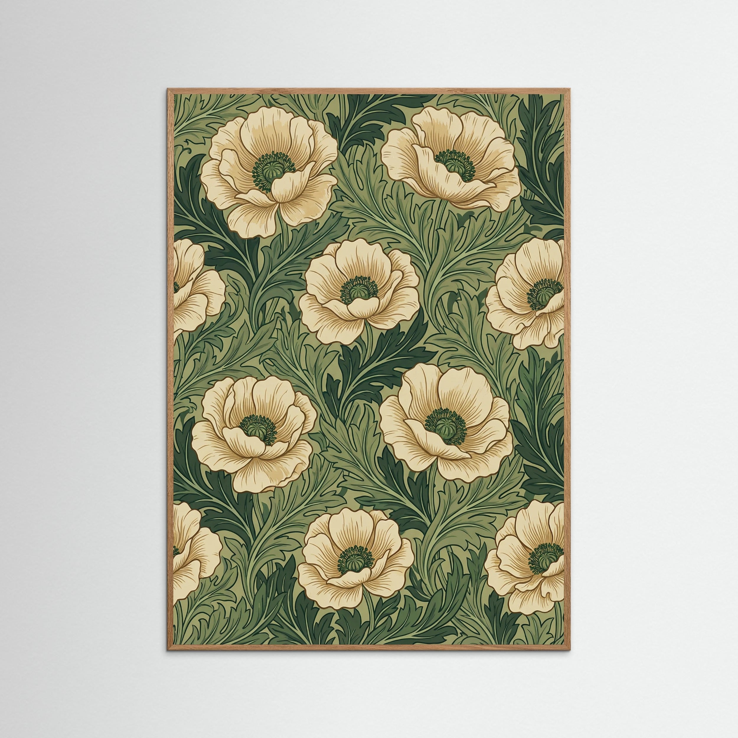 Oak Nature Morris Chrysanthemum