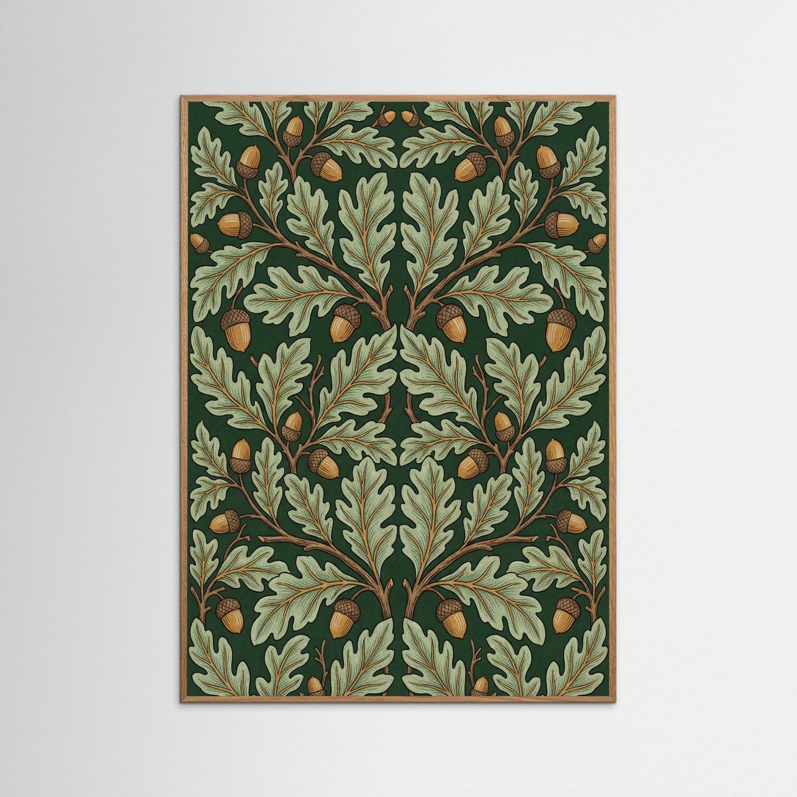 Oak Nature Morris Tulip Motif