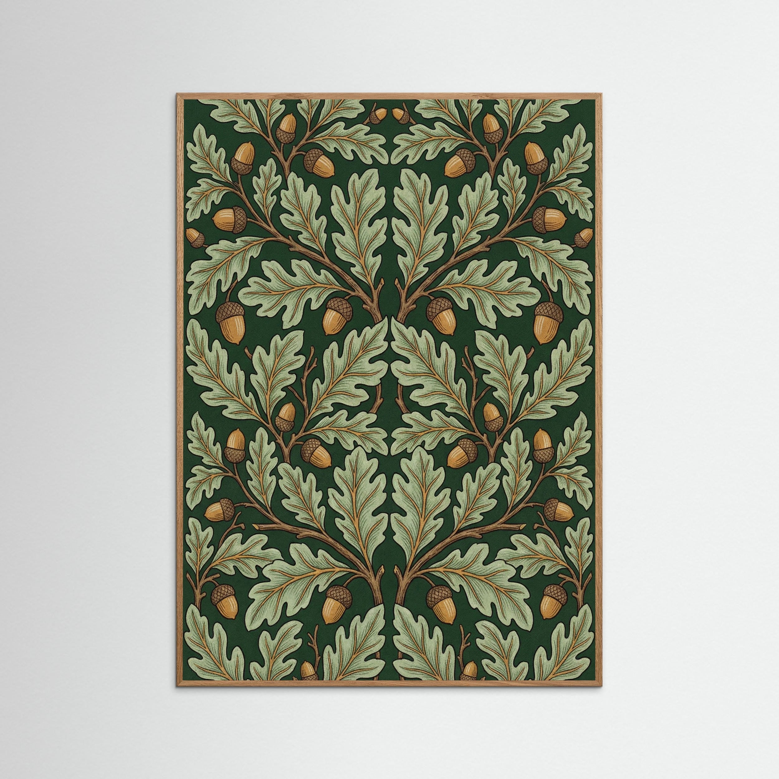 Oak Nature Morris Tulip Motif