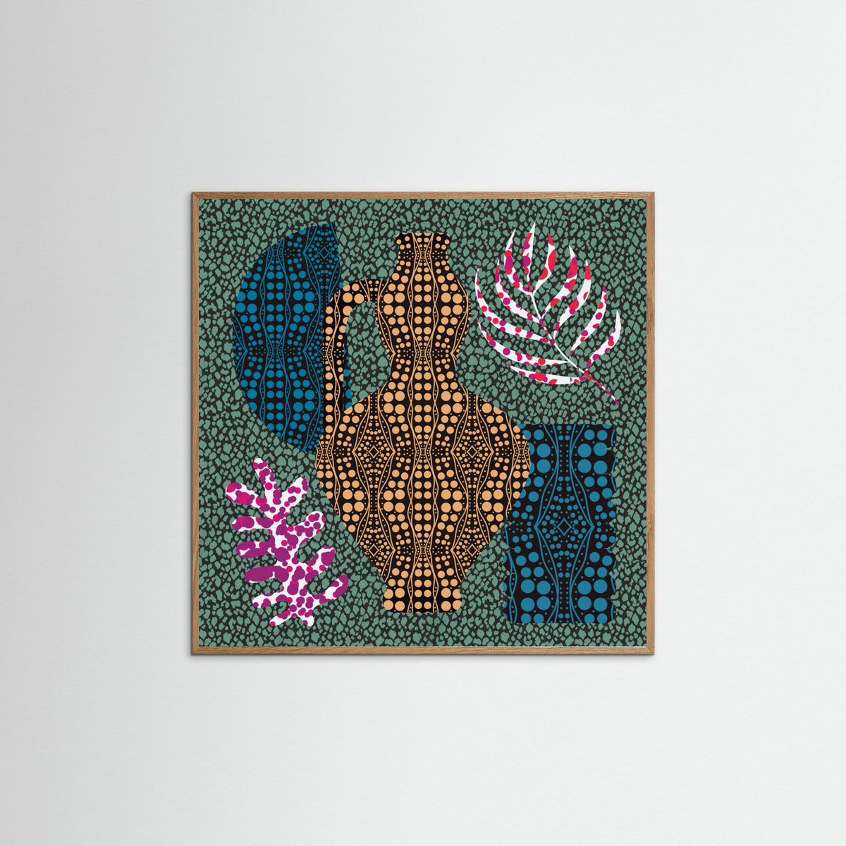 Oak Nature Mosaic Bohemian Composition Poster
