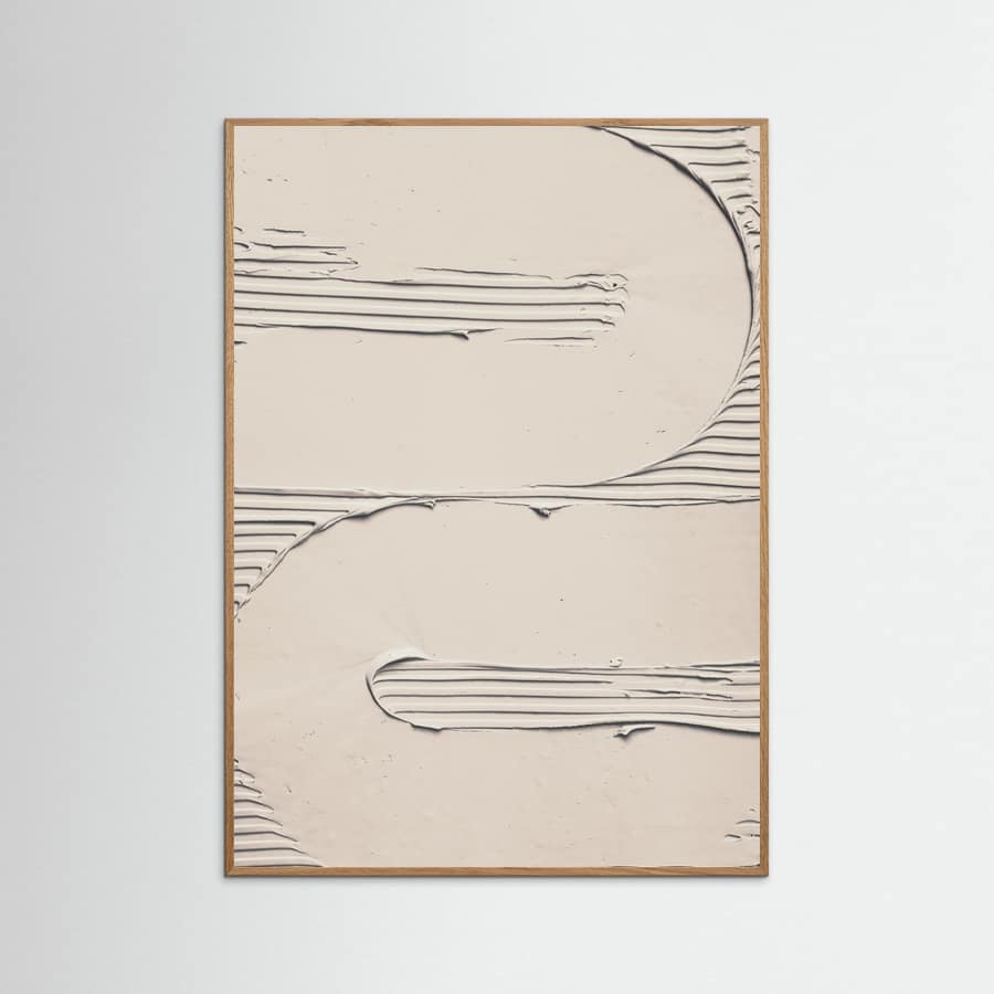 Mud Texture 11 Beige Poster