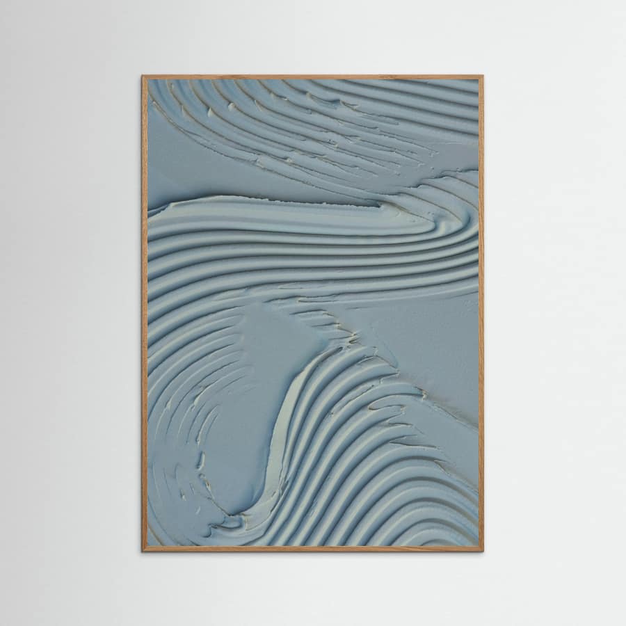 Affiche Mud Texture 15 Blue