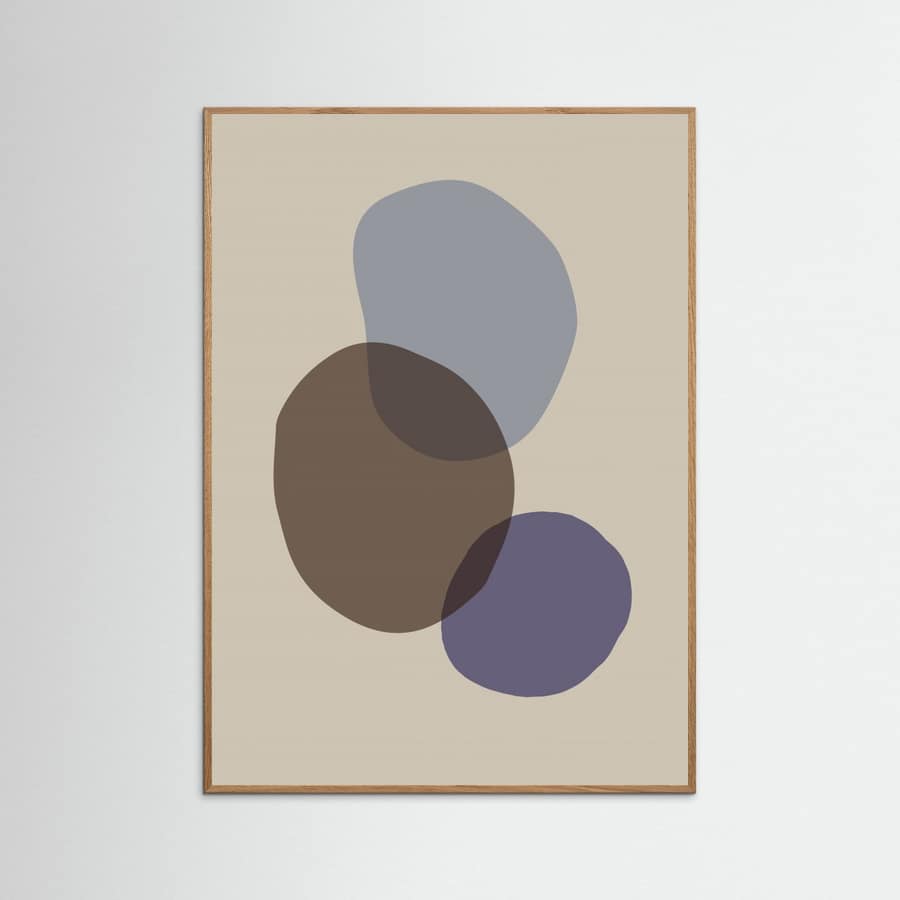 Muted Organic Shapes Poster – Poster und Kunstdruck