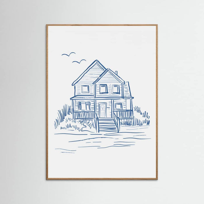 Plakat Nantucket Beachhouse – plakat i druk artystyczny