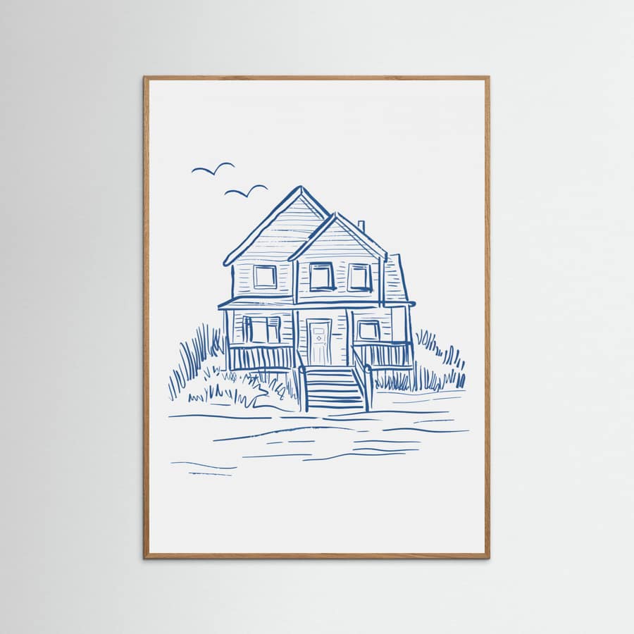 Nantucket Beachhouse Poster