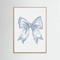 Plakat Nautical Pale Blue Bow – plakat i druk artystyczny