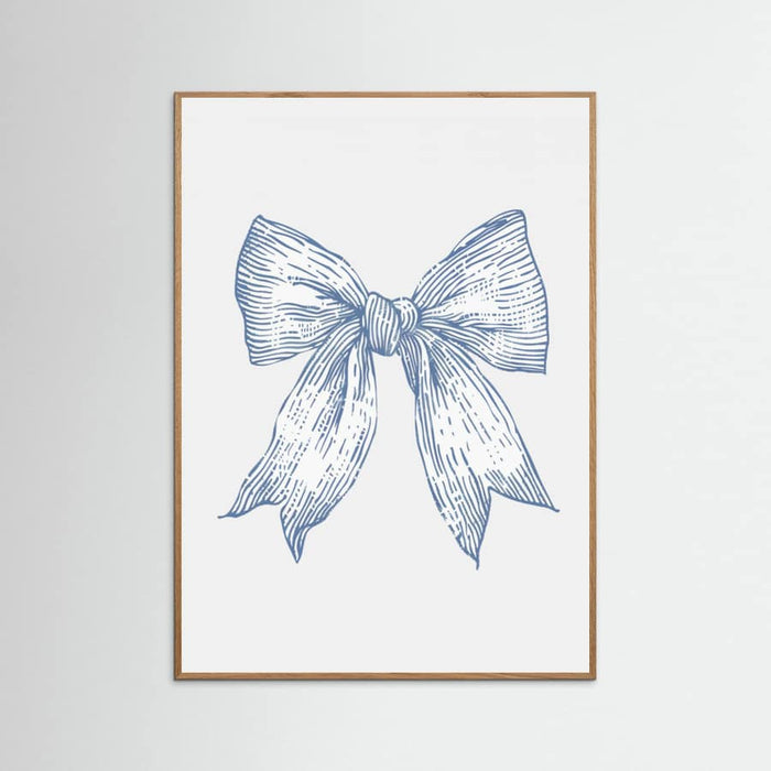 Plakat Nautical Pale Blue Bow – plakat i druk artystyczny