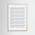 Plakat Navy Blue Howdy – plakat i druk artystyczny