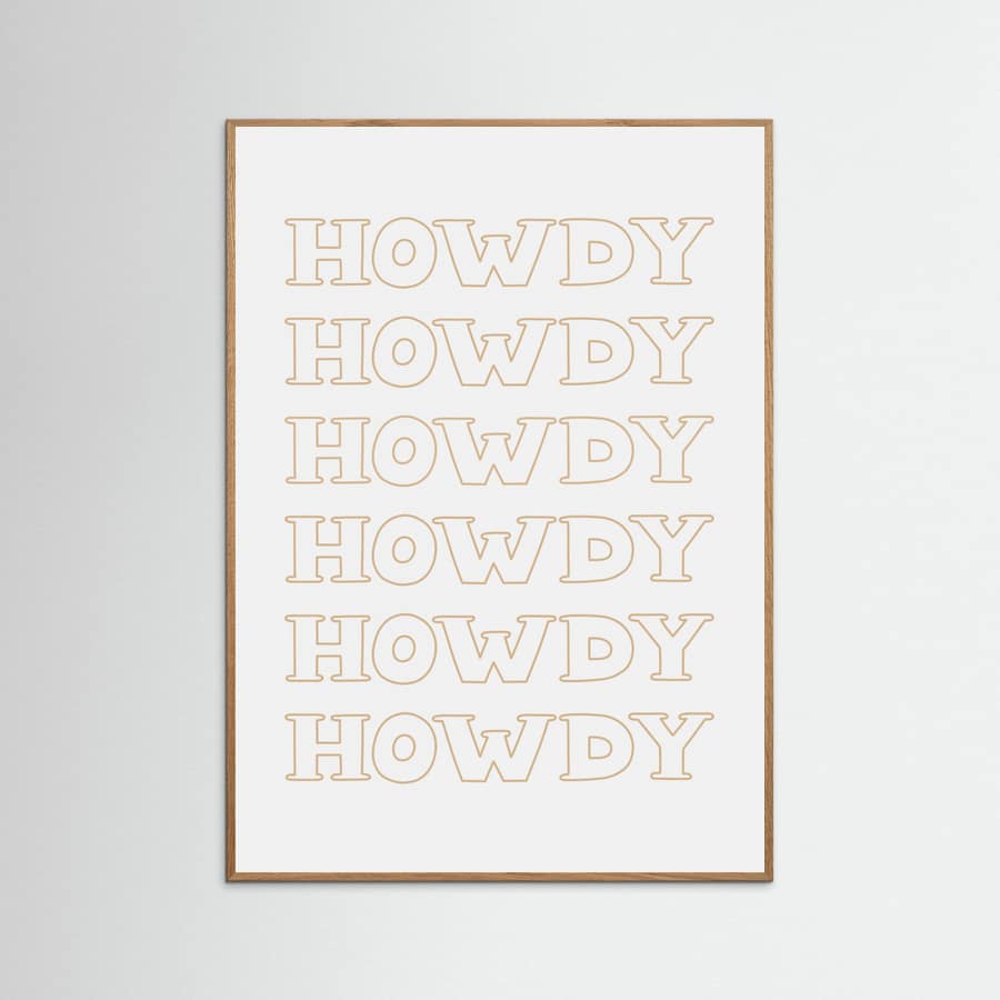 Affiche Neutral Howdy