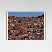 Oak Nature Nightfall in the Favela da Rocinha Poster