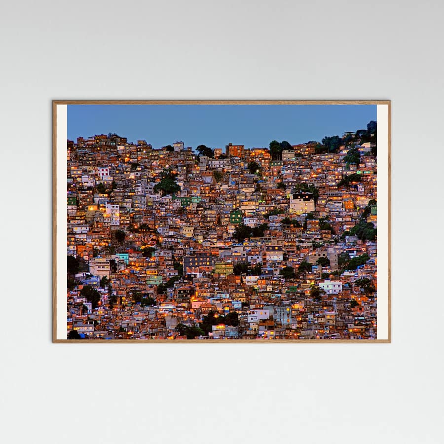 Nightfall in the Favela da Rocinha Poster