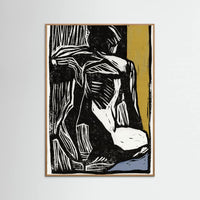 Oak Nature Nude at Window Poster