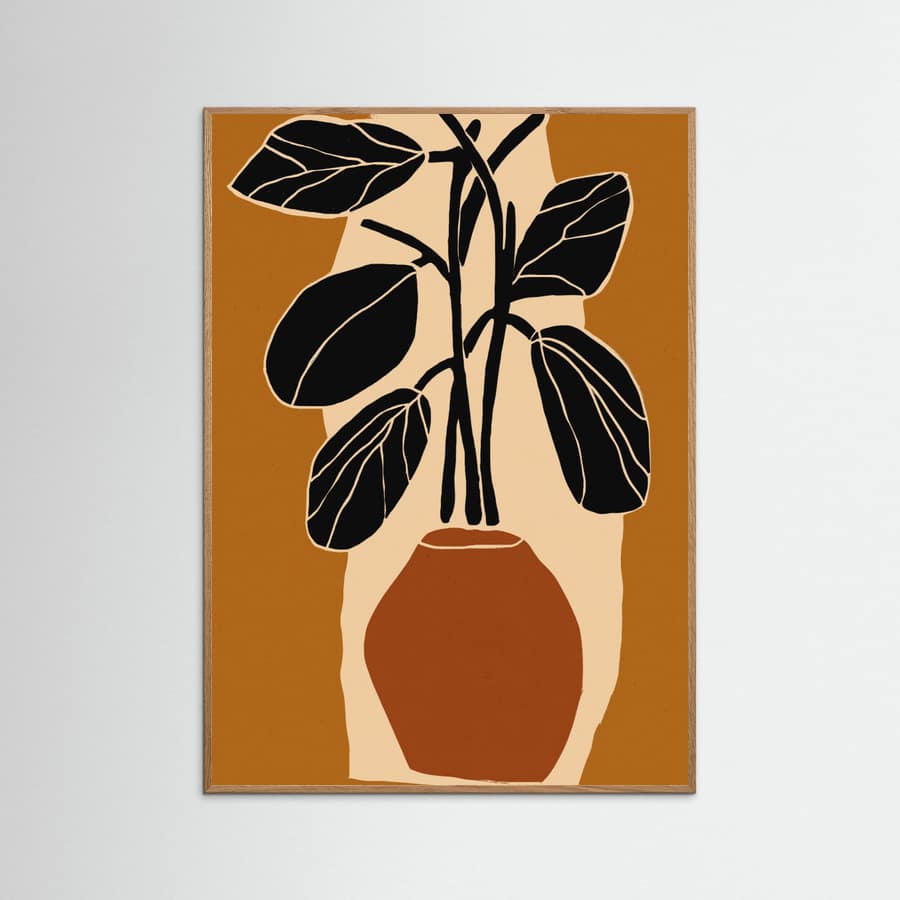Ochre Still Life No 1 Poster – Poster und Kunstdruck