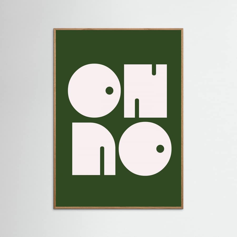 Póster Oh No Green.psdratio 3x4 Print By Bohonewart