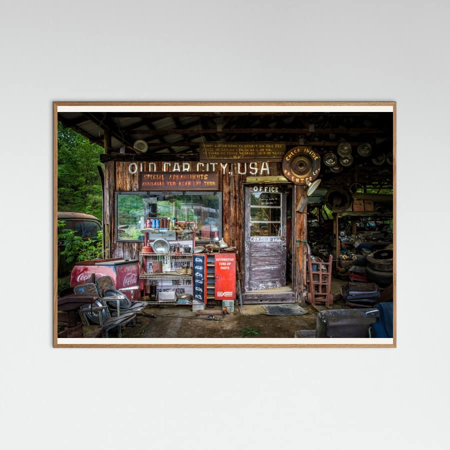 Old Car City Poster – poster en kunstdruk