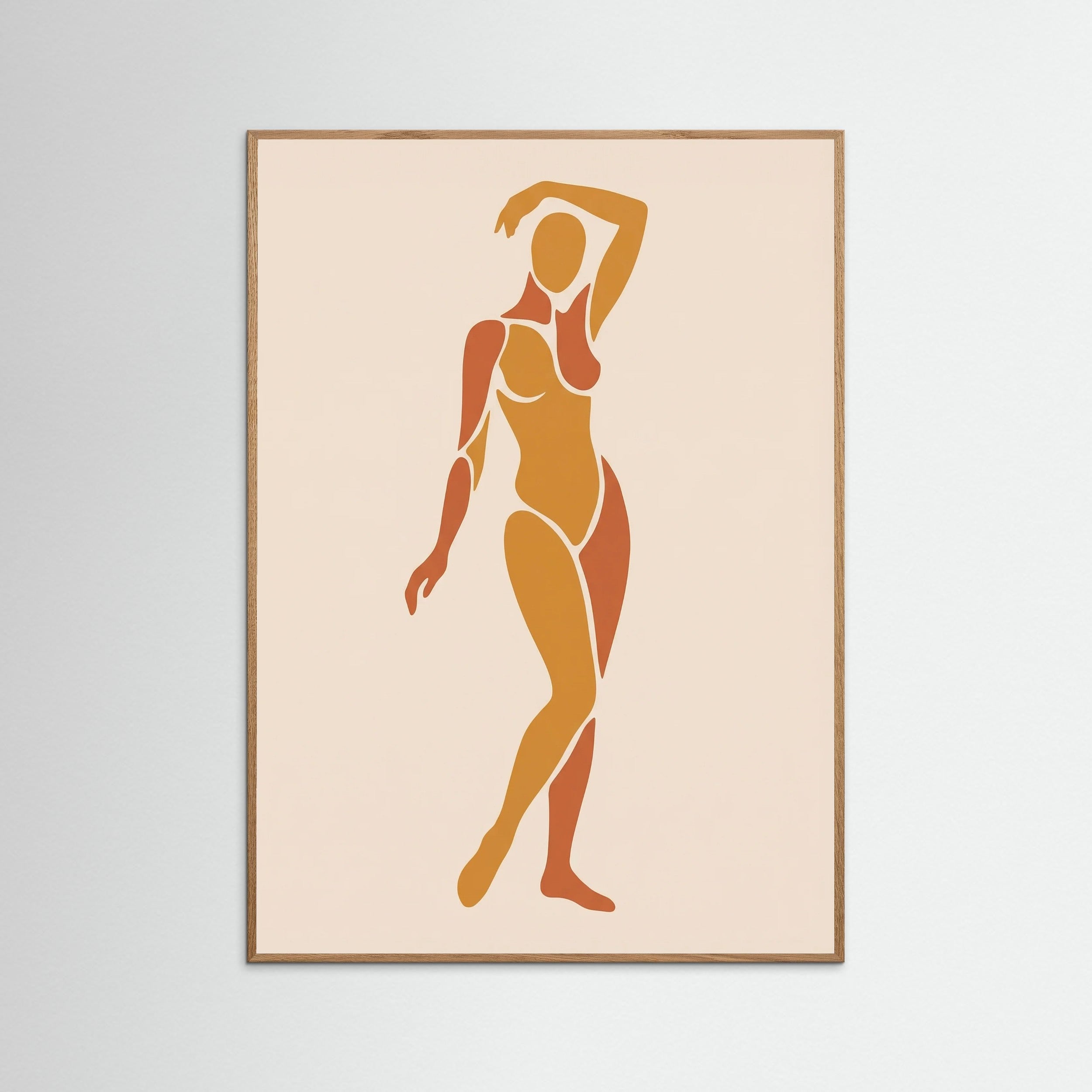 Oak Nature Orange Nude Cut Out