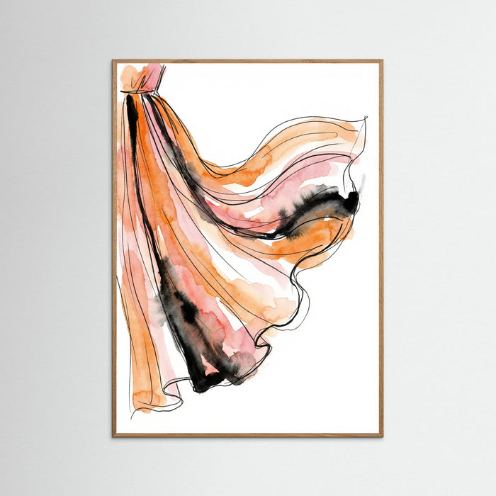 Oak Nature Orange Ruffles