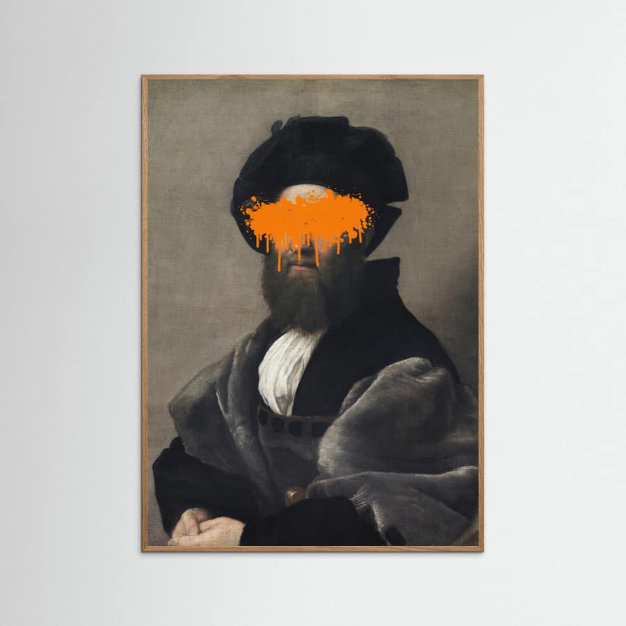 Orange Vandal Splash Poster – plakat og kunsttryk