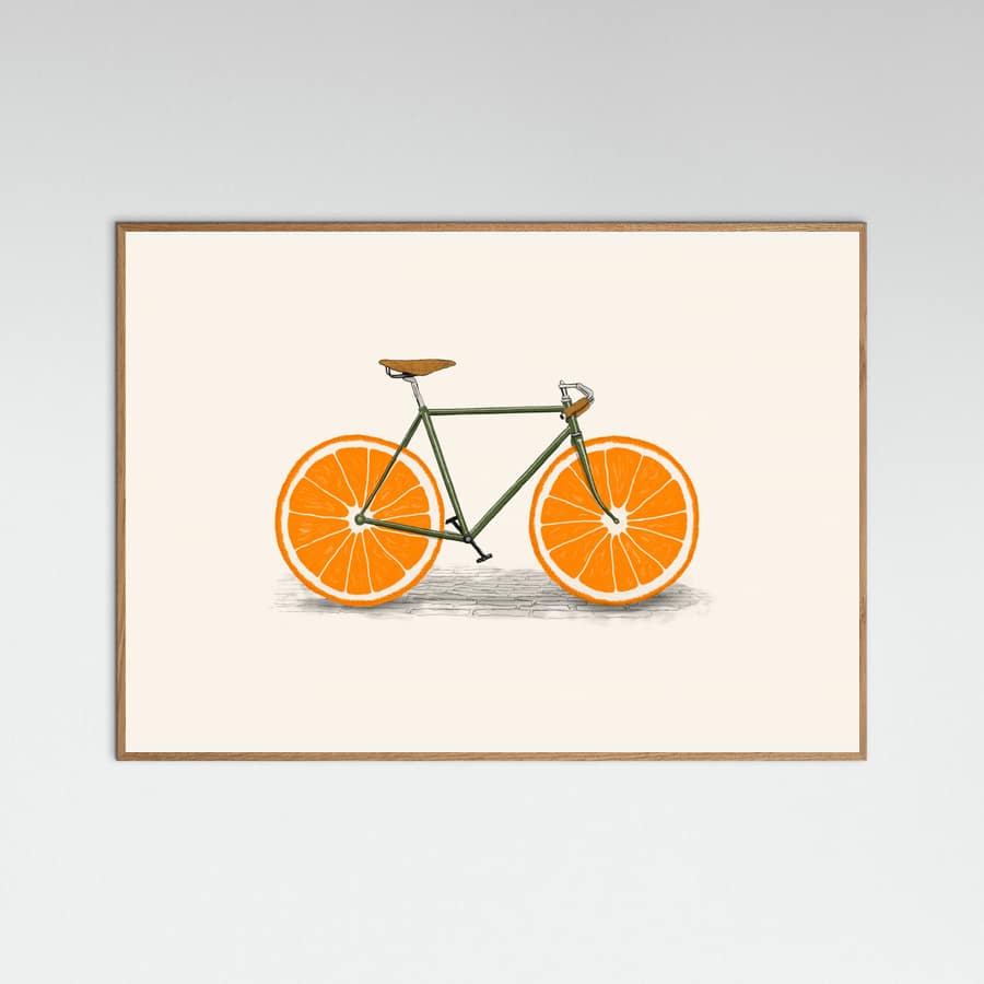 Affiche Orange Wheels